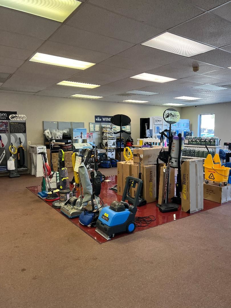 Commercial cleaning machines and supplies